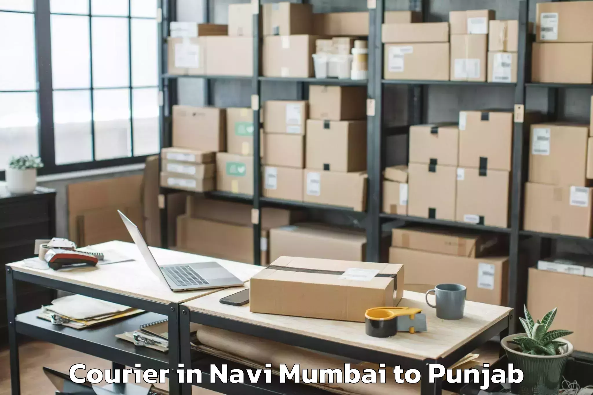 Trusted Navi Mumbai to Lakhnaur Courier